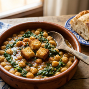 Garbanzos con Espinacas: "El Clásico del Barrio"