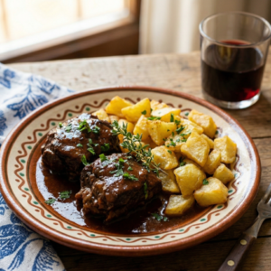 Carrillada Ibérica al Vino Tinto: "Pura Melosidad"